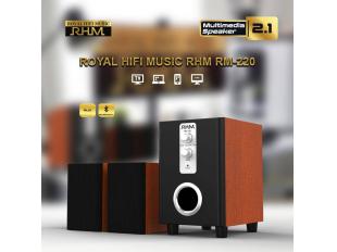 Loa vi tính 2.1 Royal Hifi Music RHM RM-220 – mẫu bán chạy nhất của RHM trong phân khúc bình dân.